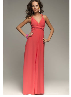 Women’s Multiway Backless Maxi Dress | Versatile Infinity Bridesmaid Dress | Summer Boho Floor-Length Party Gown |Bandage Clubwear Maxi | 2026 Convertible Evening Dress for Women
