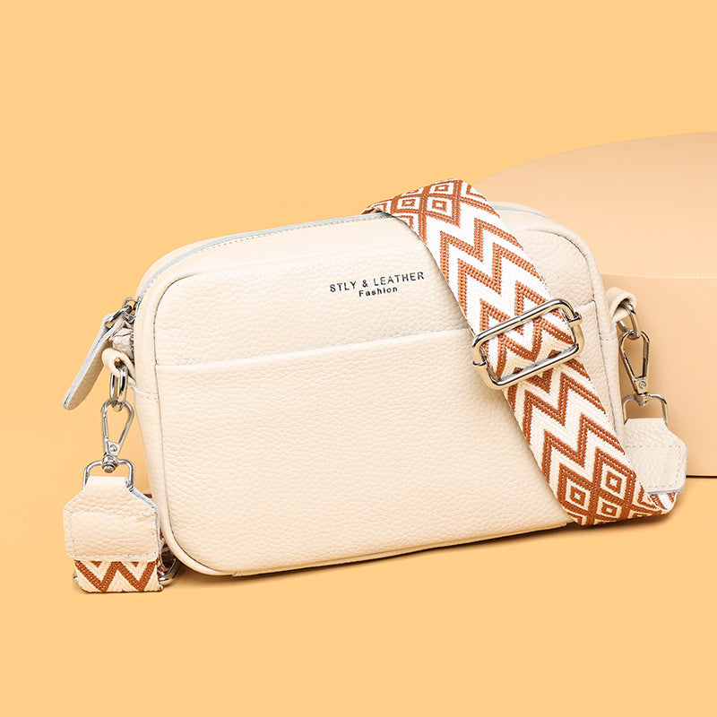 Rhombus Embroidered Crossbody Bag | Fashion Small Square Shoulder Bag for Women | Trendy Wide Strap Camera Bag | Elegant Embroidered Lattice Messenger Purse