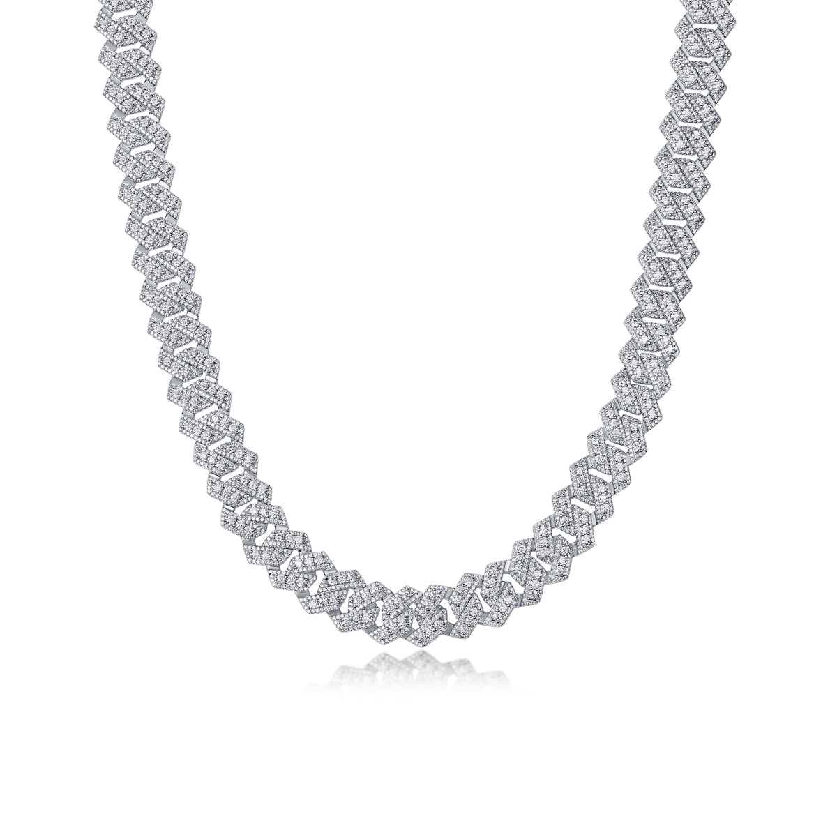 Jinba Legend Moissanite Jewelry Set | S925 Sterling Silver Pendant & Collar Chain | Luxury Light-Luxury Trend Necklace | Platinum Plated Iced-Out Legend Suite