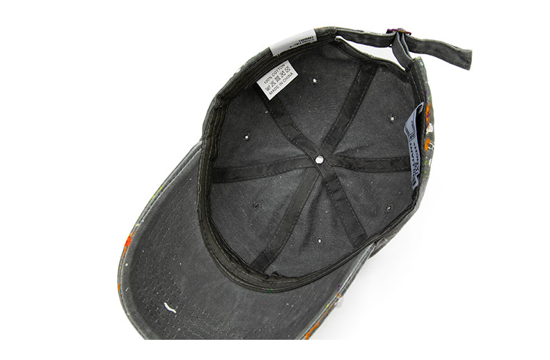 Hand-splashed Baseball With Curved Brim
