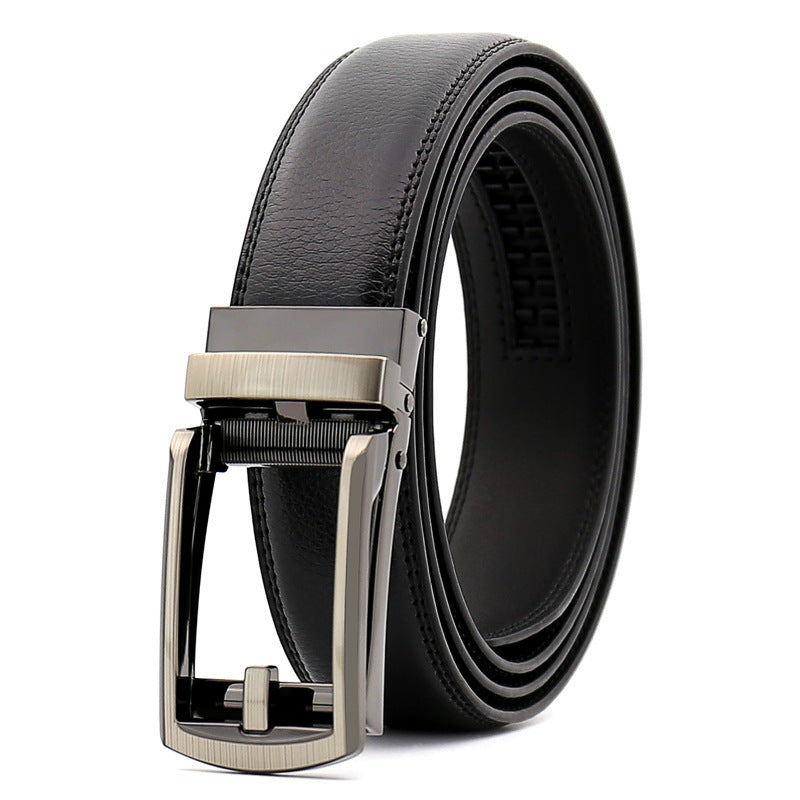 Men’s Luxury Genuine Cowhide Pant Belt | High-Sense Casual & Formal Executive Waistband | Trendy Minimalist Classic Leather Belt | Luxury-Label Statuesque Radiant Accessory | 2026 High-Fashion Emerald-Luxe Essential