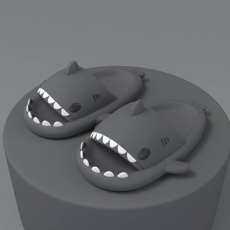 Funny Shark Cartoon Slides for Adults | Indoor & Outdoor Thick Sole Shark Slippers | Non-Slip EVA Cloud Slides for Men & Women