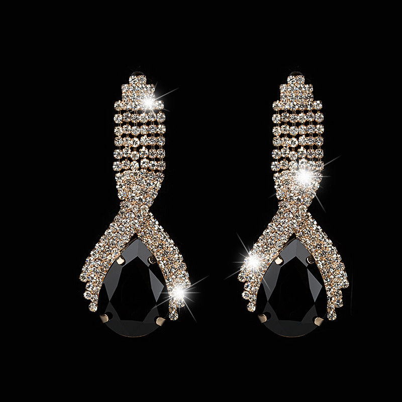 Queen’s Gorgeous Banquet Party Earrings | Luxury Statement Chandelier Drops | High-Fashion Wedding & Gala Jewelry | Sparkling Elegant Dangle Earrings for Women