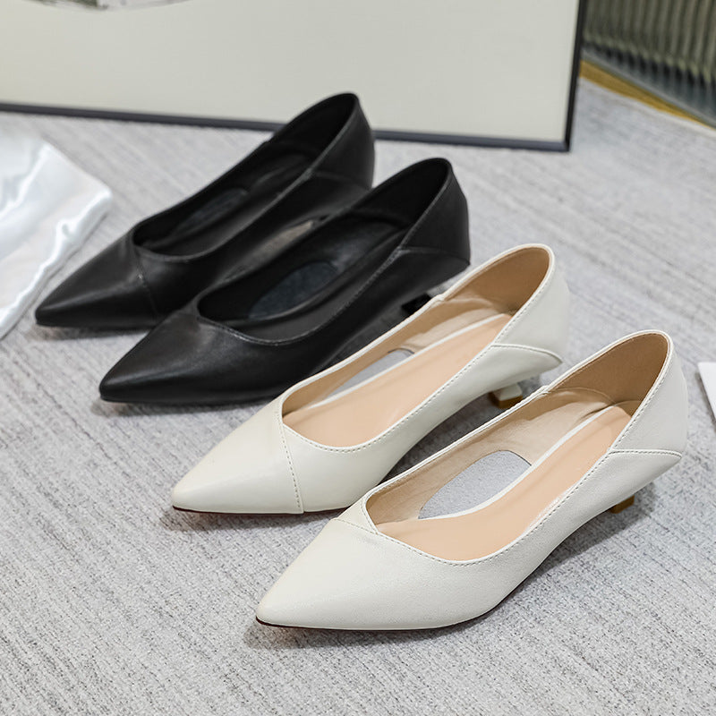 Women’s Professional Work Shoes for Office & Interviews | Elegant Low-Heel Formal Pumps | High-Sense Business Casual Loafers | Comfortable Non-Slip Professional Footwear