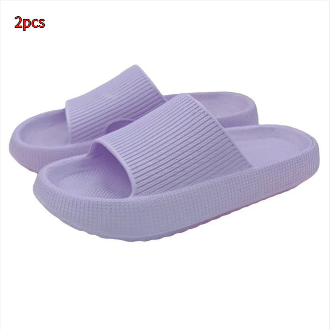 Soft Home Couple Slippers | High-Sense Minimalist Indoor Slides | Trendy Comfortable Non-Slip House Shoes | Luxury-Label Plush Couple Footwear | 2026 High-Fashion Quiet Luxury Home Slippers