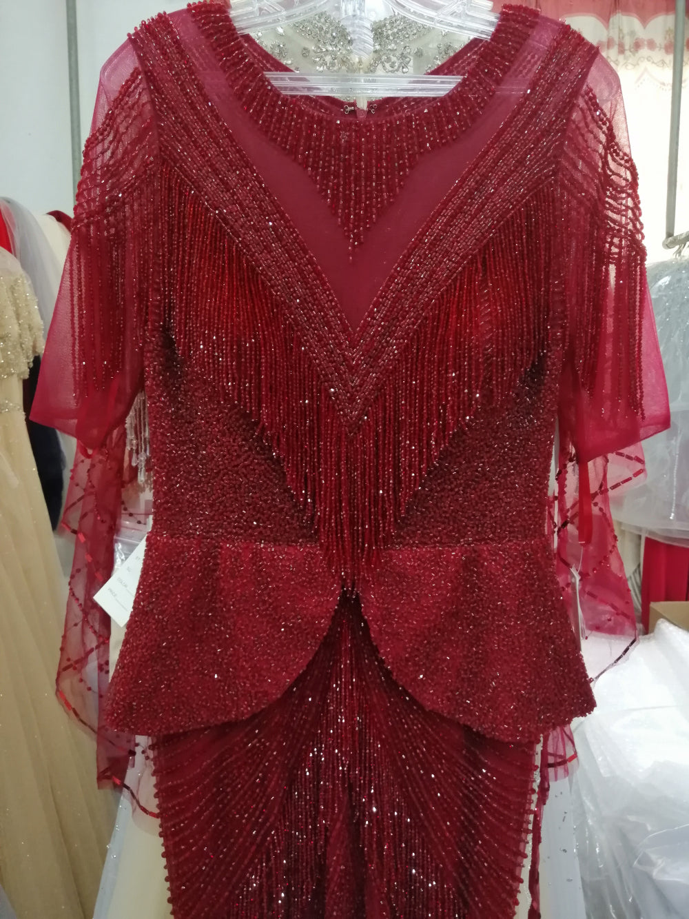 Luxury Mermaid Evening Dress for Women | Queen Fashion Banquet Gown | Elegant Floor-Length Formal Party Dress | Sophisticated High-End Cocktail & Wedding Guest Gown