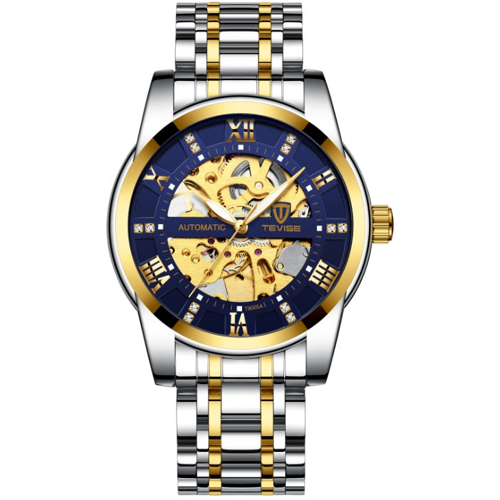 Men’s Luxury Automatic Mechanical Watch | Hollow Skeleton Design Waterproof Wristwatch | Premium Self-Winding Transparent Timepiece | Men's High-Sense Fashion Mechanical Watch