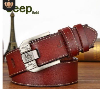 Men’s Authentic Premium Leather Belt | High-Sense Executive Smooth Buckle Waistband | Trendy Minimalist Professional Jeans Belt | Luxury-Label Statuesque Men’s Accessory | 2026 High-Fashion Urban Essential