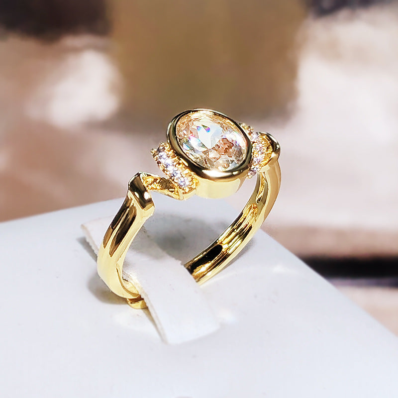 Simple Elegant Versatile Commuter Ring | High-Sense Professional Jewelry | Trendy Minimalist Sleek Band Ring | Luxury-Label Statuesque Radiant Accessory | 2026 High-Fashion Emerald-Luxe Essential