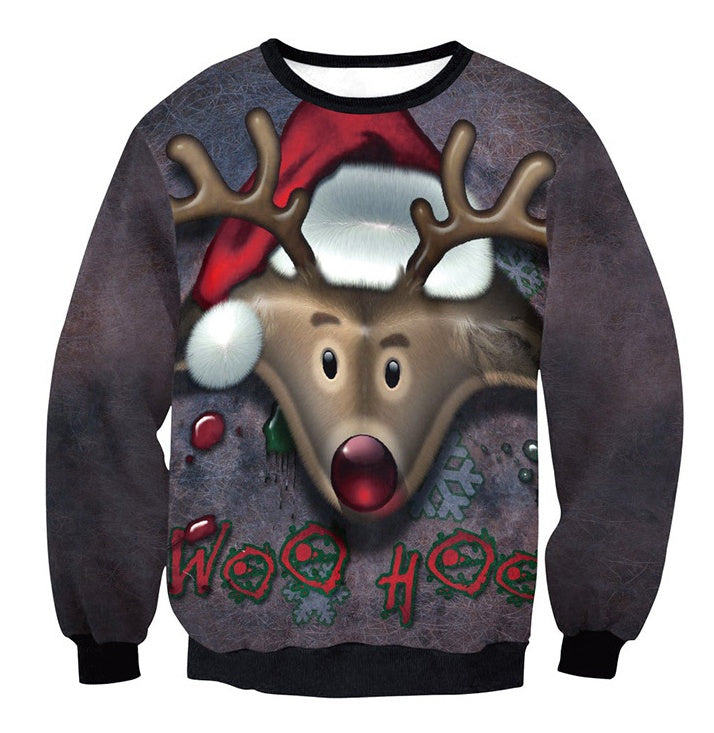 Funny Ugly Christmas Sweater | Vacation Santa & Elf Festive Top | Unisex Holiday Party Sweater for Men & Women | Cozy Autumn Winter Graphic Pullover | 2026 Trendy Xmas Vacation Themed Clothing