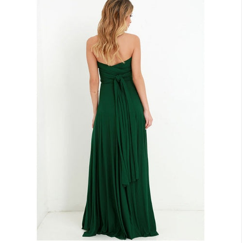 Women’s Multiway Backless Maxi Dress | Versatile Infinity Bridesmaid Dress | Summer Boho Floor-Length Party Gown |Bandage Clubwear Maxi | 2026 Convertible Evening Dress for Women