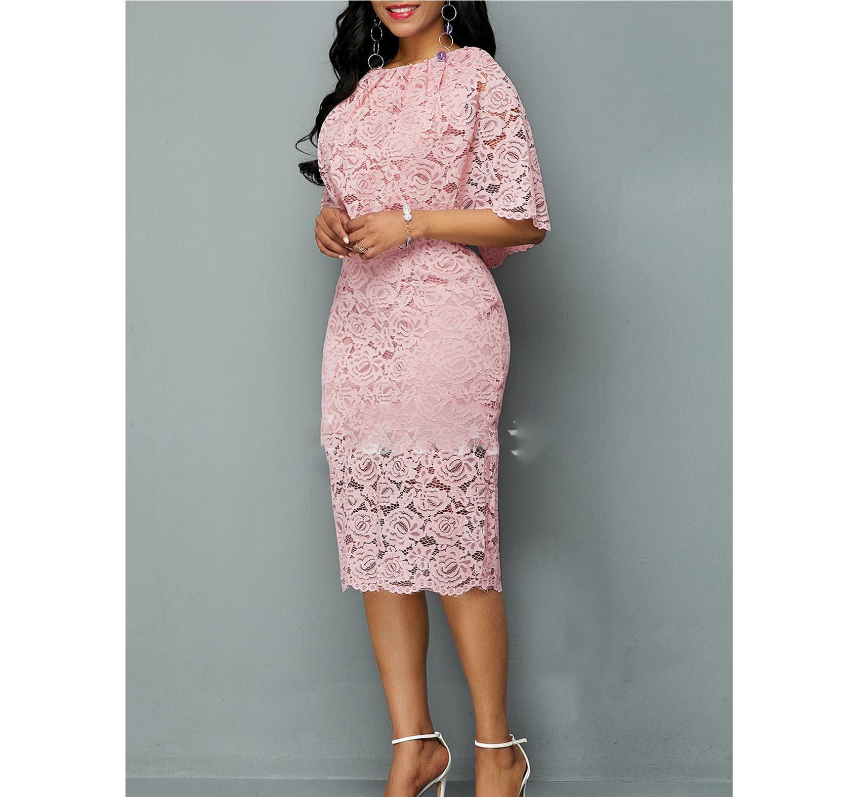 MD African Lace Maxi Dress for Women | Luxury Dashiki & Ankara Wedding Outfit | Plus Size 4XL 5XL Lace Robe | Elegant African Party Gown & Formal Wear