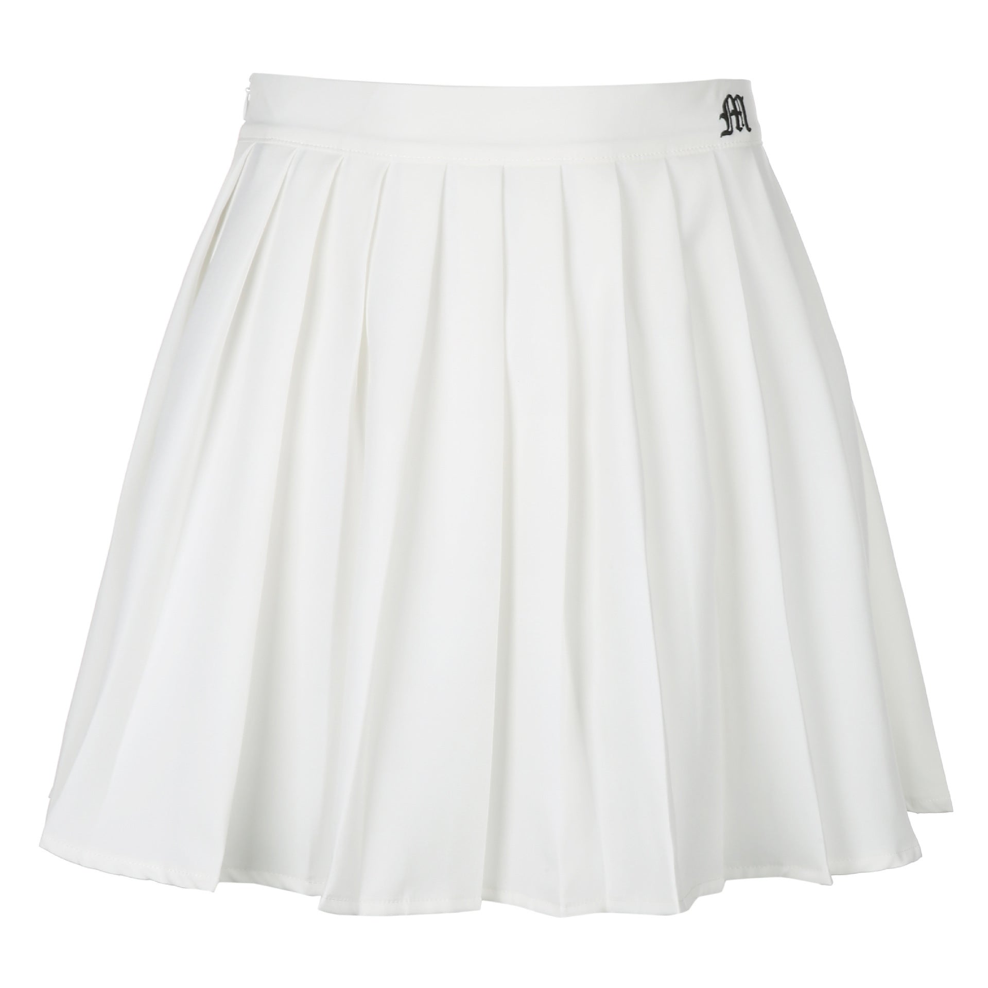Women’s White Pleated Mini Skirt | Elastic High-Waist Short Skirt | Trendy Preppy A-Line Tennis Skirt | Casual Sporty Summer Mini Skirt | 2026 High-Fashion Minimalist White Skater Skirt