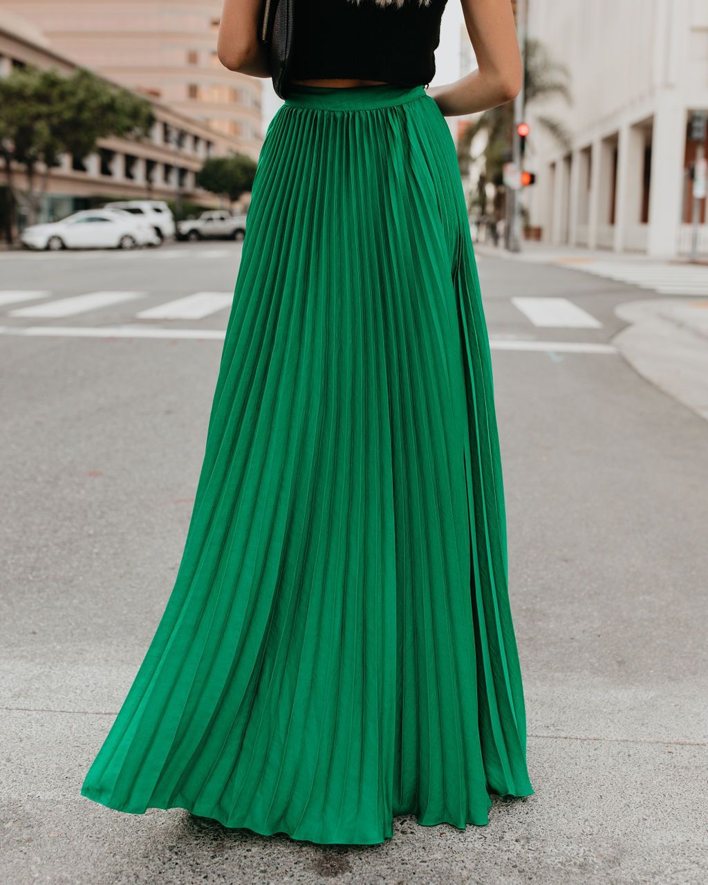 Women’s High-Waist Casual Long Skirt | Elegant Flowy Pleated Maxi Skirt | Modern Solid Color Long Skirt for Girls | Trendy A-Line Daily Wear Skirt | 2026 High-Fashion Modest Casual Bottoms