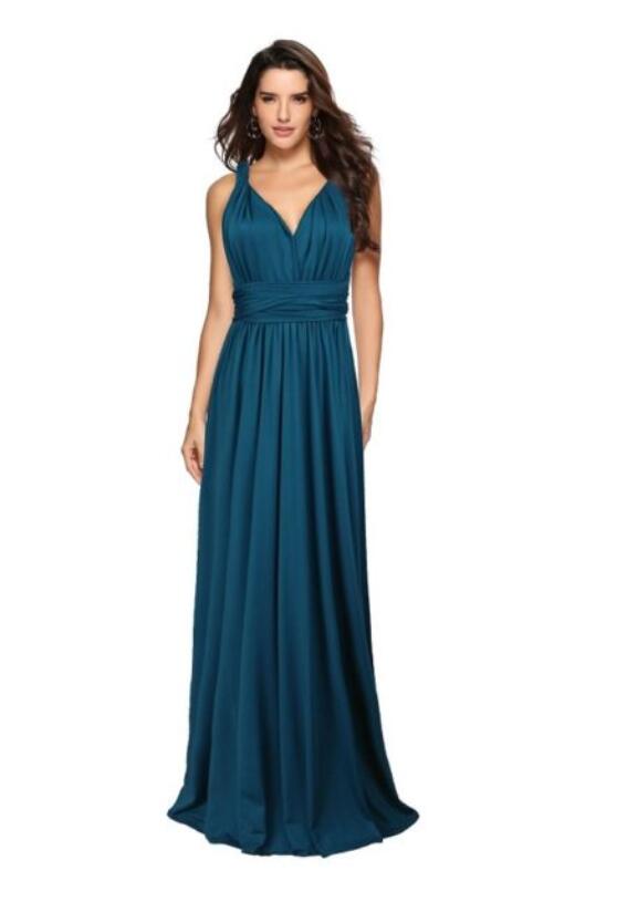 Women’s Multiway Backless Maxi Dress | Versatile Infinity Bridesmaid Dress | Summer Boho Floor-Length Party Gown |Bandage Clubwear Maxi | 2026 Convertible Evening Dress for Women