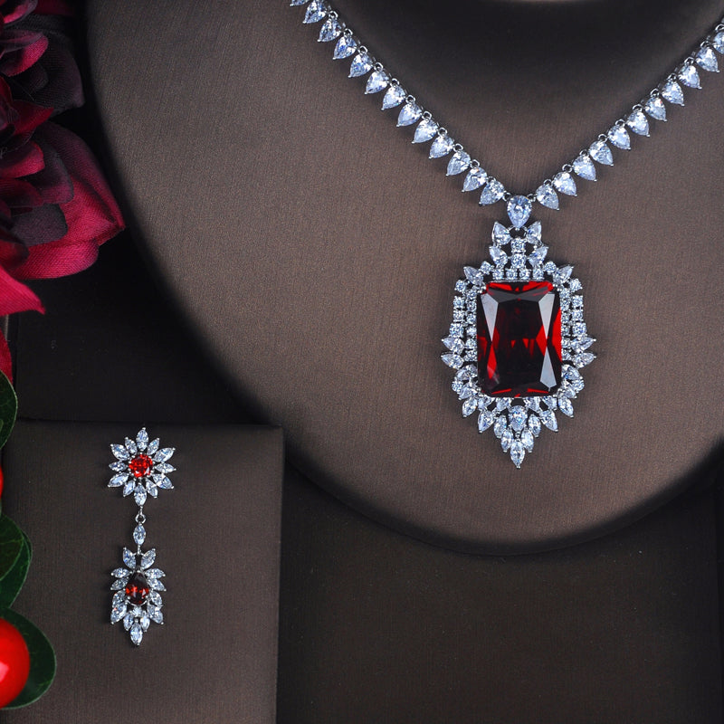 Luxury Toast Clothing Matching Jewelry Set | Elegant Earrings & Necklace Gift Set | Women’s Festive Fashion Jewelry for Weddings & Parties | Sophisticated Statement Accessory Set