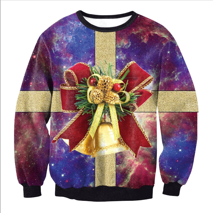 Funny Ugly Christmas Sweater | Vacation Santa & Elf Festive Top | Unisex Holiday Party Sweater for Men & Women | Cozy Autumn Winter Graphic Pullover | 2026 Trendy Xmas Vacation Themed Clothing