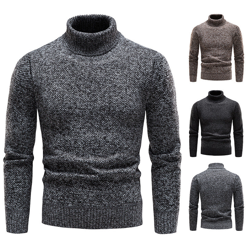 Men’s Premium Slim-Fit Turtleneck Sweater | Elegant Knitted Pullover Top | Soft Long-Sleeved Solid Color Turtleneck | Modern Business-Casual Men’s Knitted Clothing