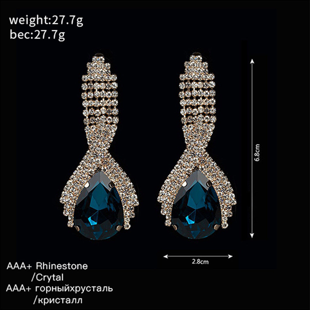 Queen’s Gorgeous Banquet Party Earrings | Luxury Statement Chandelier Drops | High-Fashion Wedding & Gala Jewelry | Sparkling Elegant Dangle Earrings for Women