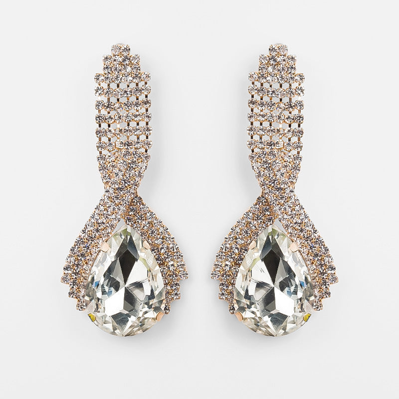 Queen’s Gorgeous Banquet Party Earrings | Luxury Statement Chandelier Drops | High-Fashion Wedding & Gala Jewelry | Sparkling Elegant Dangle Earrings for Women