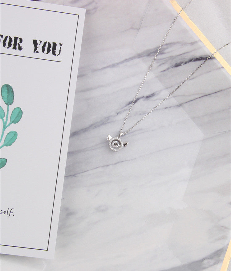 925 Sterling Silver Minimalist All-Match Necklace | Elegant Everyday Box Chain Pendant Necklace | Korean Style Fine Jewelry for Women