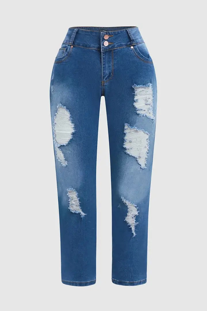 Women’s Jeans T195 | Trendy High-Sense Urban Denim | Premium Sculpted Fit Blue Jeans for Women | Modern Casual Straight-Leg Trousers | 2026 New Season Denim Collection