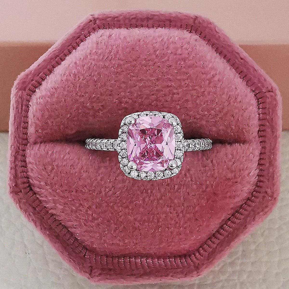 Luxury Multicolor Cubic Zirconia Wedding Ring | T-Shape Baguette Stone Statement Ring | Colorful Charm Party Jewelry for Women | Vibrant Anniversary & Celebration Gift
