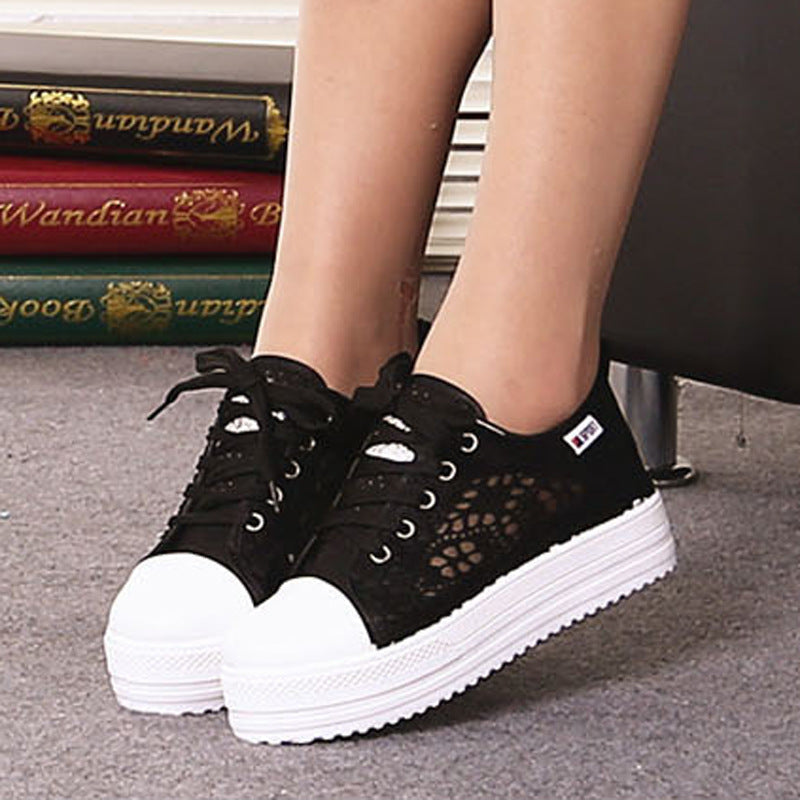 Women’s Retro Canvas Daddy Shoes | Chunky Platform Sneakers for Women | Breathable Summer Casual Trainers | Trendy Thick Sole Streetwear Footwear