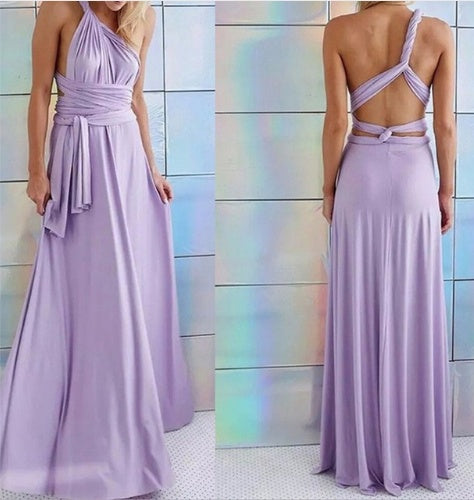 Women’s Multiway Backless Maxi Dress | Versatile Infinity Bridesmaid Dress | Summer Boho Floor-Length Party Gown |Bandage Clubwear Maxi | 2026 Convertible Evening Dress for Women