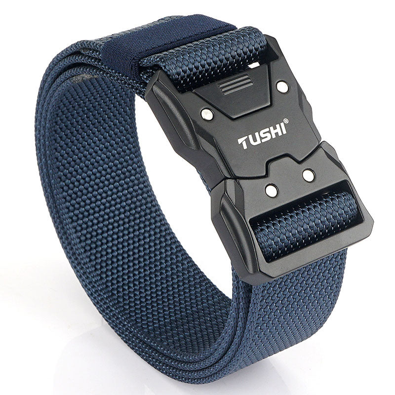 Quick Release Release Buckle Leisure Men's Leather Belt