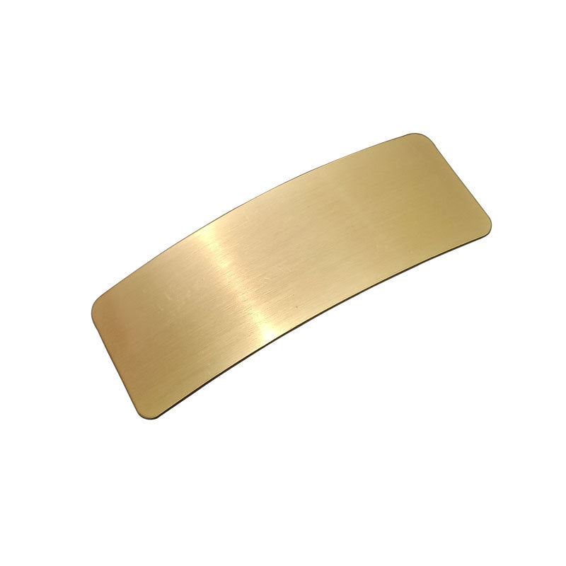 Brushed Metal Minimalist Barrettes | European & American Style Geometric Hair Clip | Normcore Temperament Ponytail Clip | Modern Ins Fashion Matte Hair Accessory