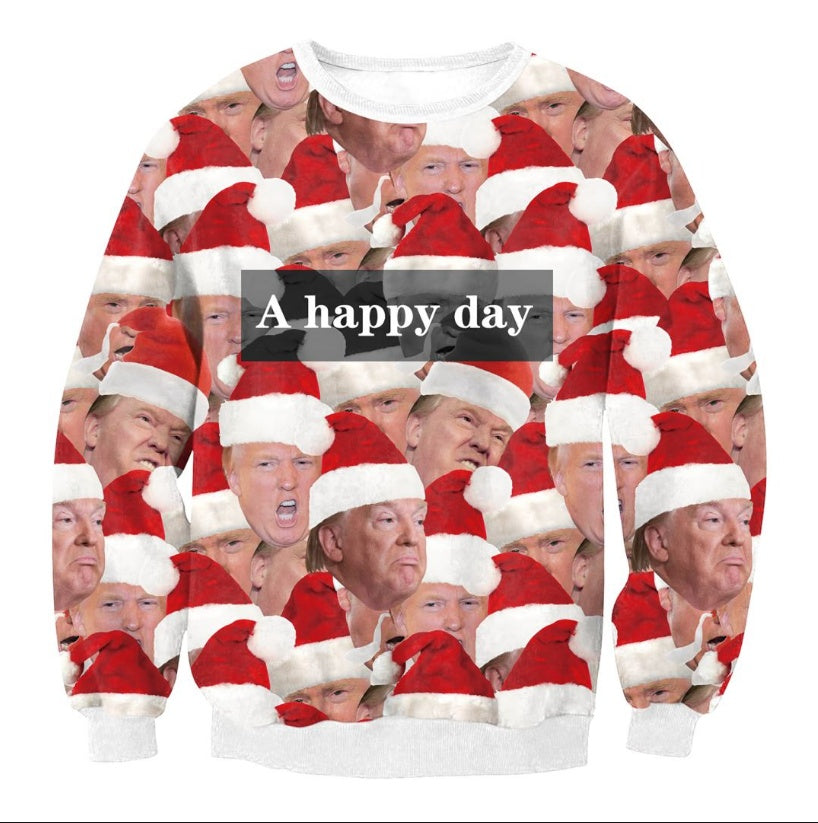 Funny Ugly Christmas Sweater | Vacation Santa & Elf Festive Top | Unisex Holiday Party Sweater for Men & Women | Cozy Autumn Winter Graphic Pullover | 2026 Trendy Xmas Vacation Themed Clothing