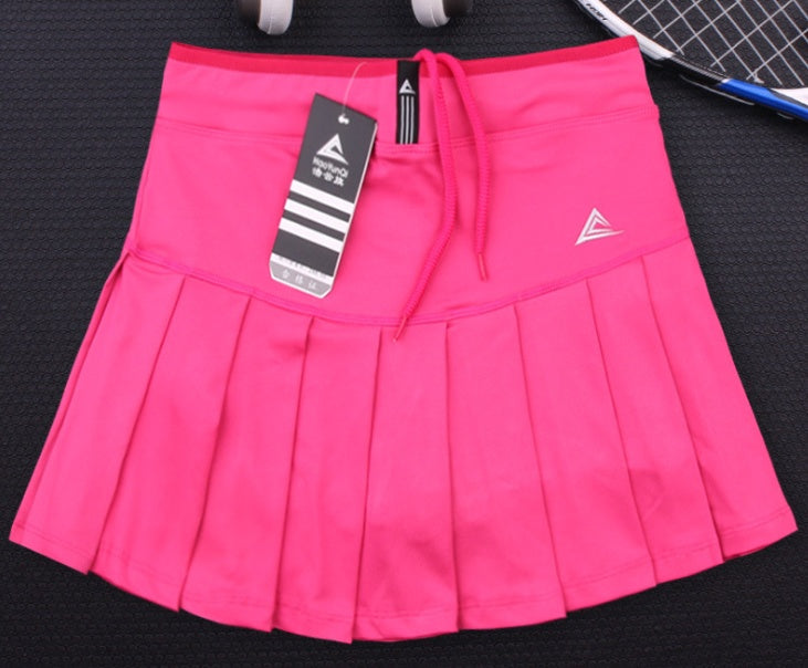 Women’s Quick-Dry Tennis Skirt with Safety Shorts | High-Waisted Badminton & Golf Skort | Trendy Preppy Style Girls' Athletic Skirt | Breathable Performance Activewear Skirt