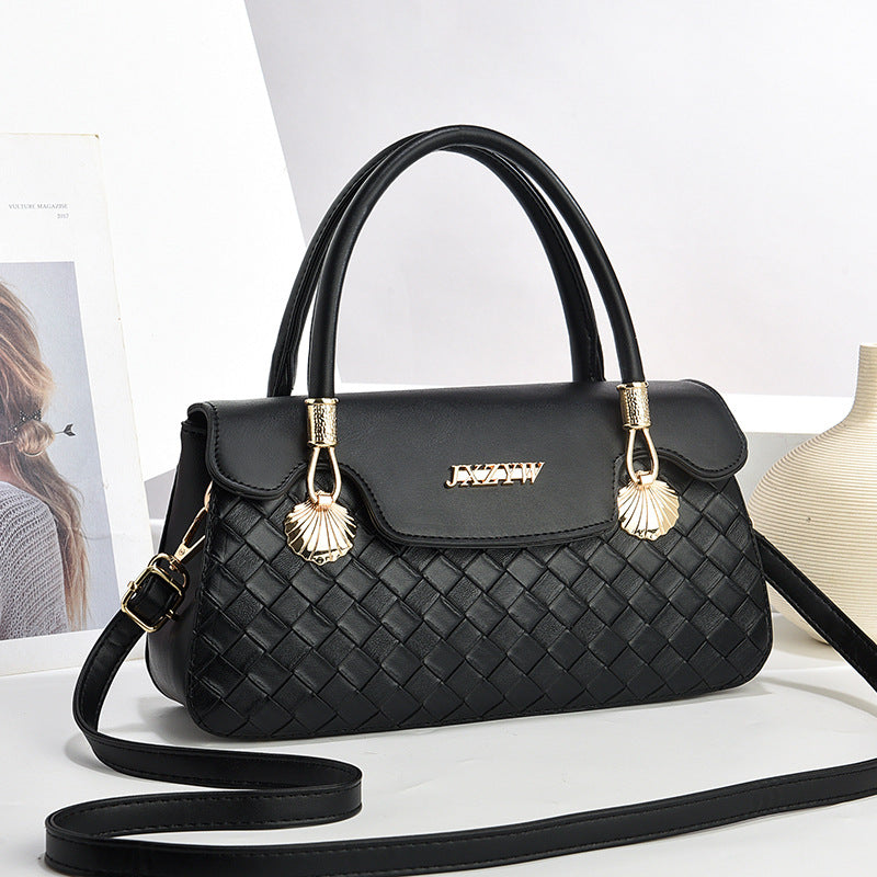 Vintage Exquisite Letter Printed Women’s Handbag | Luxury Monogram Cross-body Bag for Women | Fashion Printed Casual Simple Handbag | Trendy Designer-Style Top Handle Bag | 2026 High-Fashion Retro Shoulder Bag