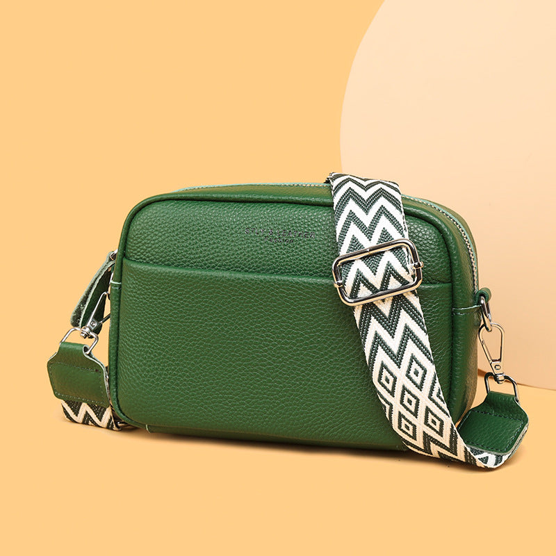 Rhombus Embroidered Crossbody Bag | Fashion Small Square Shoulder Bag for Women | Trendy Wide Strap Camera Bag | Elegant Embroidered Lattice Messenger Purse