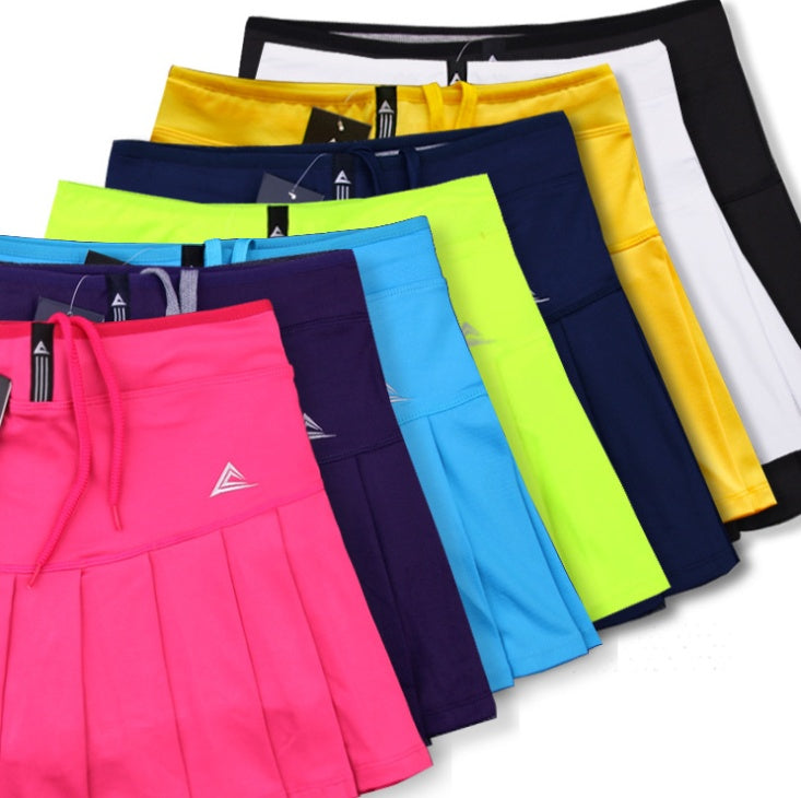 Women’s Quick-Dry Tennis Skirt with Safety Shorts | High-Waisted Badminton & Golf Skort | Trendy Preppy Style Girls' Athletic Skirt | Breathable Performance Activewear Skirt