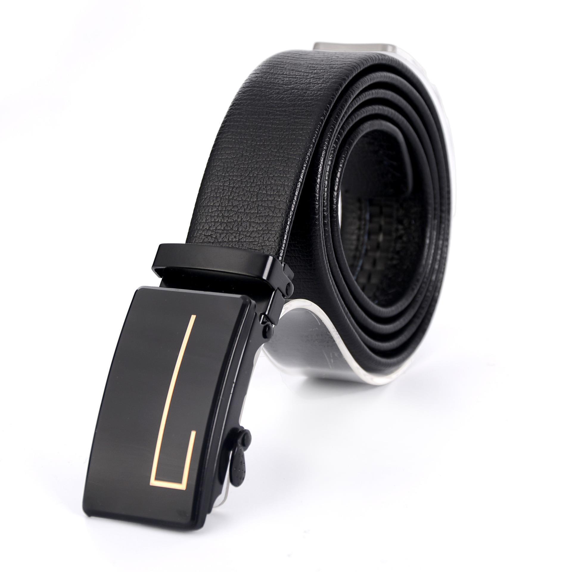 Men’s Mirror Acrylic Automatic Buckle Belt | High-Sense Business Casual Iron Button Waistband | Trendy Minimalist Professional Executive Belt | Luxury-Label Statuesque Men’s Accessory | 2026 High-Fashion Radiant Urban Essential