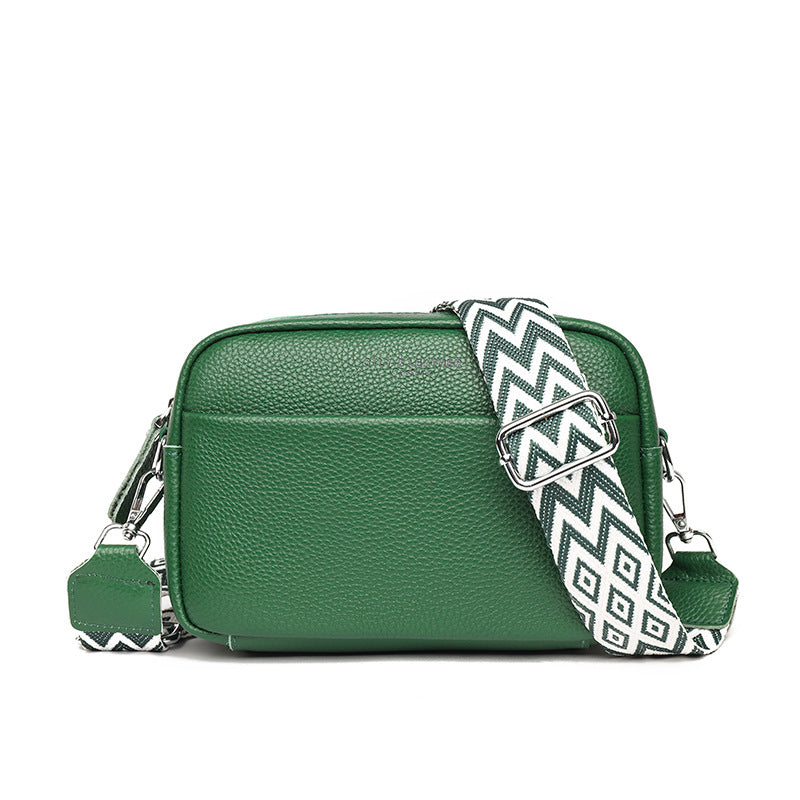 Rhombus Embroidered Crossbody Bag | Fashion Small Square Shoulder Bag for Women | Trendy Wide Strap Camera Bag | Elegant Embroidered Lattice Messenger Purse