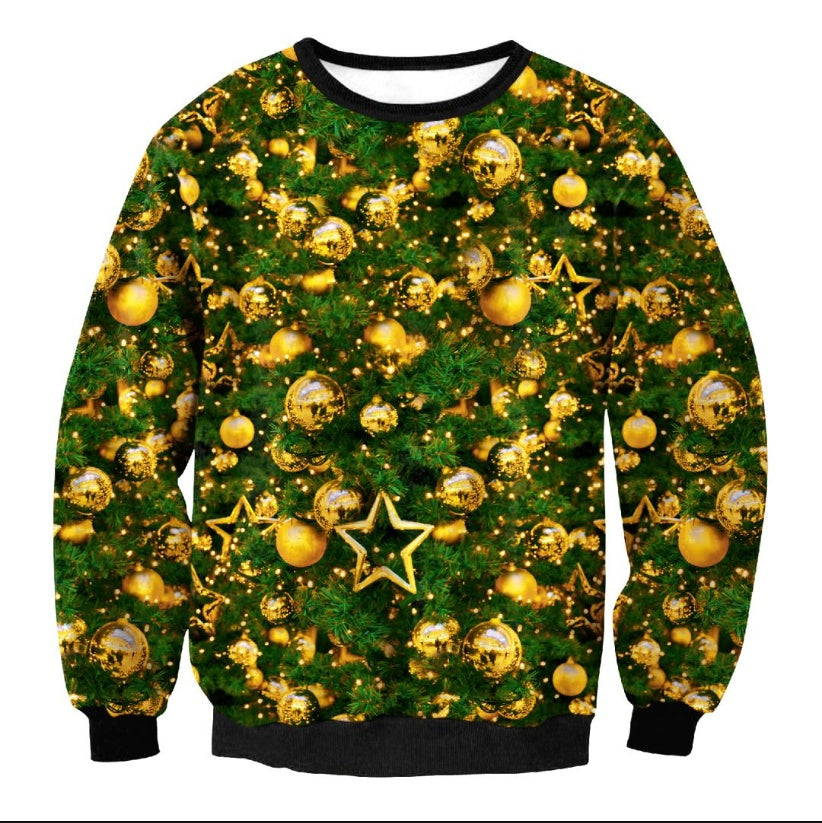 Funny Ugly Christmas Sweater | Vacation Santa & Elf Festive Top | Unisex Holiday Party Sweater for Men & Women | Cozy Autumn Winter Graphic Pullover | 2026 Trendy Xmas Vacation Themed Clothing