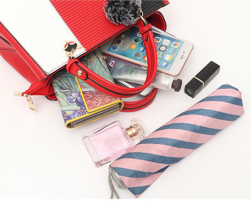 Women’s Patchwork Handbag with Hairball Ornament | Elegant Contrast Crossbody Bag | Luxury Ladies Messenger Shoulder Bag | Trendy Party Purse with Fluffy Charm | 2026 High-Fashion Multi-Texture Tote