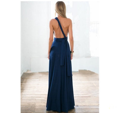 Women’s Multiway Backless Maxi Dress | Versatile Infinity Bridesmaid Dress | Summer Boho Floor-Length Party Gown |Bandage Clubwear Maxi | 2026 Convertible Evening Dress for Women