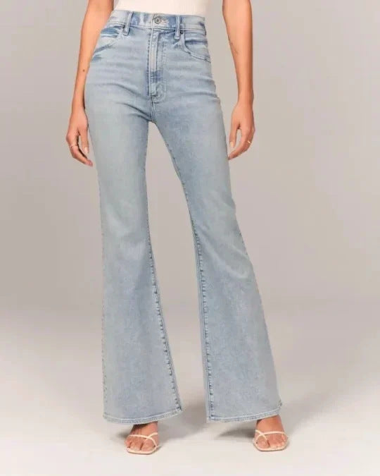 Women’s Fashion Casual Solid Color Jeans | High-Sense Professional Denim Trousers | Trendy Minimalist Sleek Straight-Leg Jeans | Luxury-Label Statuesque Radiant Apparel | 2026 High-Fashion Emerald-Luxe Essential