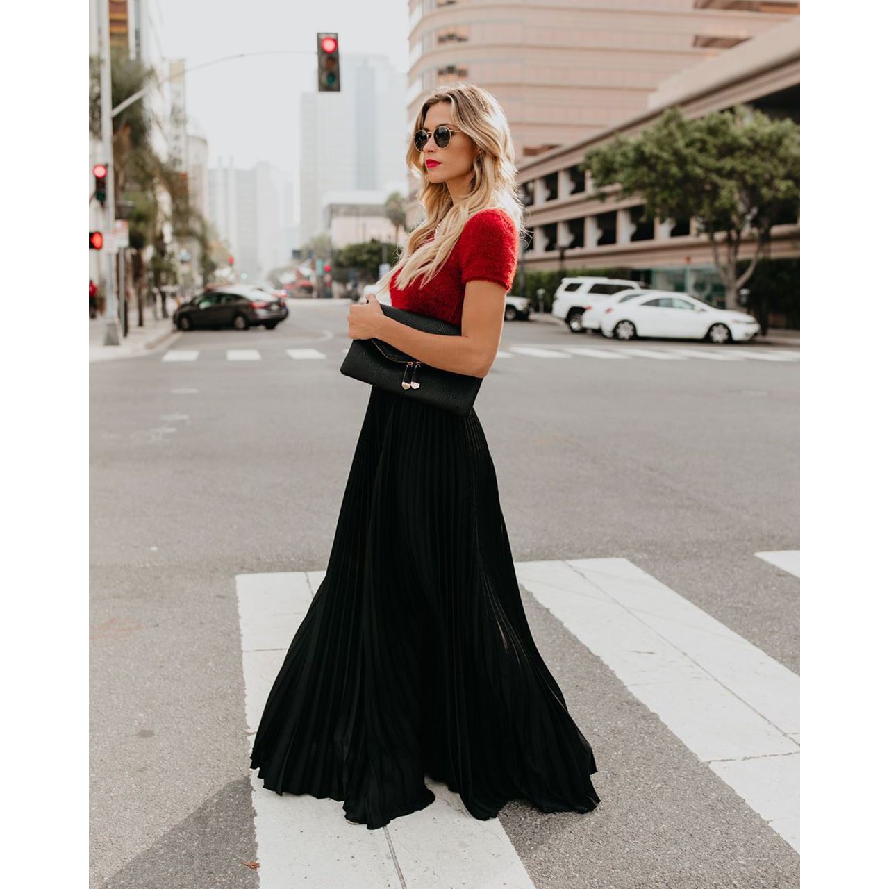 Women’s Fashion Casual High-Waist Long Skirt | Elegant Flowy A-Line Maxi Skirt | Trendy Solid Color Long Skirts for Girls | Comfortable Lightweight Summer Beach Skirt | 2026 Modern Bohemian Casual Bottoms
