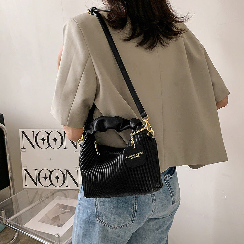 Women’s Pleated PU Leather 