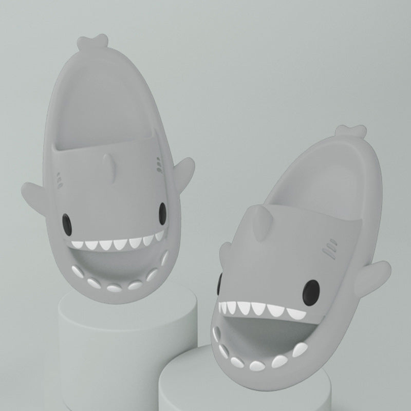 Funny Shark Cartoon Slides for Adults | Indoor & Outdoor Thick Sole Shark Slippers | Non-Slip EVA Cloud Slides for Men & Women