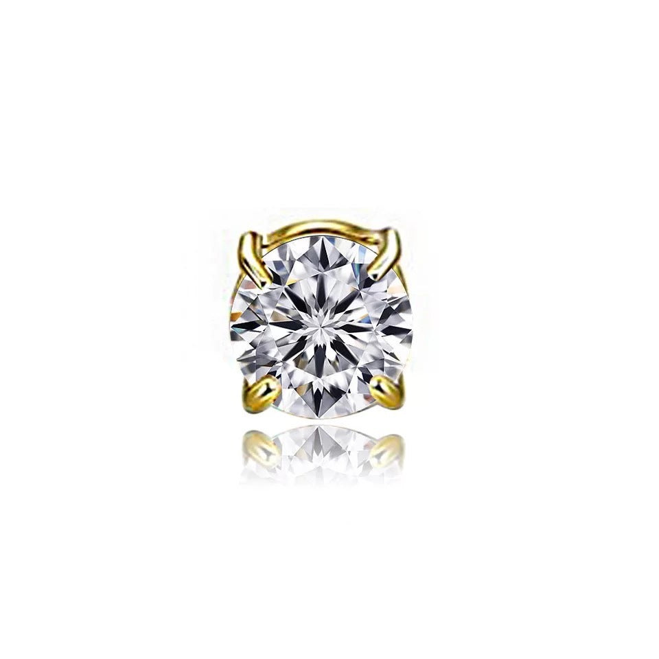 Unisex Zircon Stud Earrings | Magnetic Non-Piercing Ear Clips | Luxury Sparkle Zirconia Magnet Earrings for Men & Women | Trendy Minimalist Clip-on Studs | 2026 High-Fashion No-Hole Jewelry