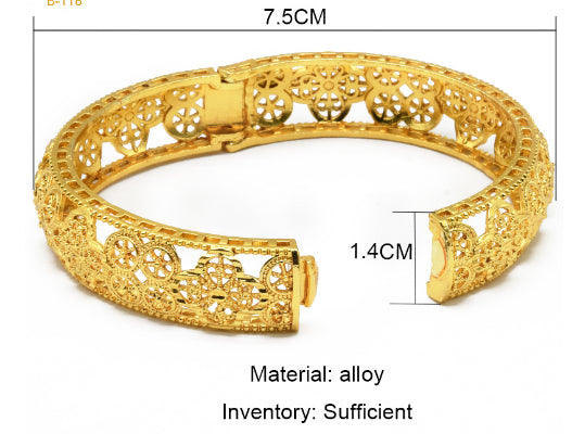 Phoenix  Gold Female Bride Married Chinese Wedding Bracelet