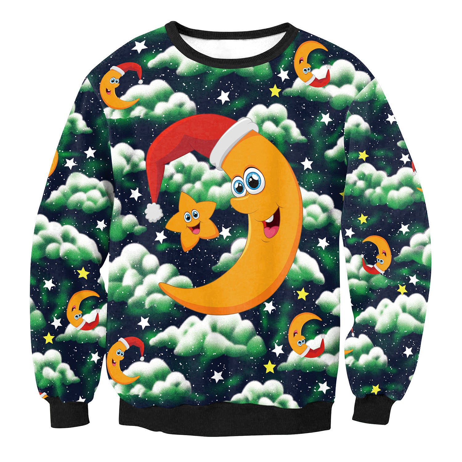 Funny Ugly Christmas Sweater | Vacation Santa & Elf Festive Top | Unisex Holiday Party Sweater for Men & Women | Cozy Autumn Winter Graphic Pullover | 2026 Trendy Xmas Vacation Themed Clothing
