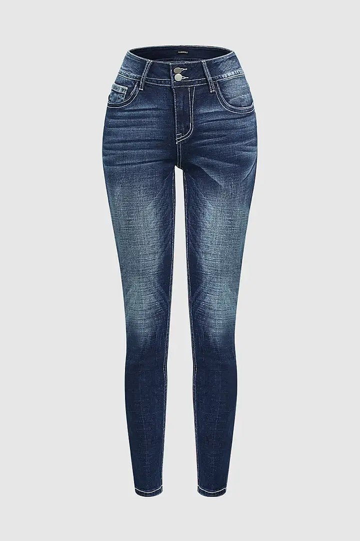 Women’s Premium Jeans T206 | High-Sense Urban Slim-Straight Denim | Elegant High-Waisted Women's Trousers | Trendy Sculpted Fit Casual Jeans | 2026 Modern Fashion Denim Collection