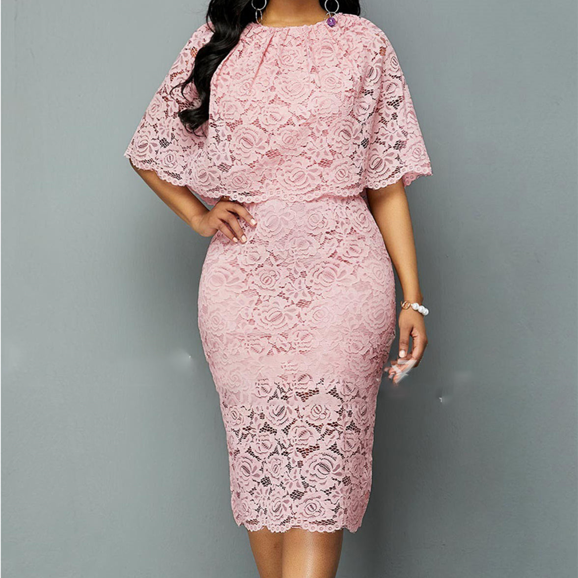 MD African Lace Maxi Dress for Women | Luxury Dashiki & Ankara Wedding Outfit | Plus Size 4XL 5XL Lace Robe | Elegant African Party Gown & Formal Wear